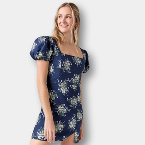 NWT Francesca’s Sydney Square Neck Floral Mini Dress Size XL Cottage Core Fairy